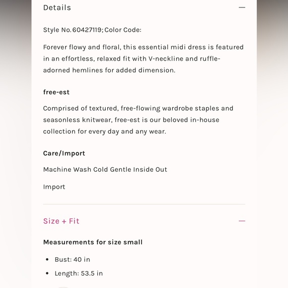 Free People Floral Maxi Dress with Red and Yellow Accents - Picture 7 of 7